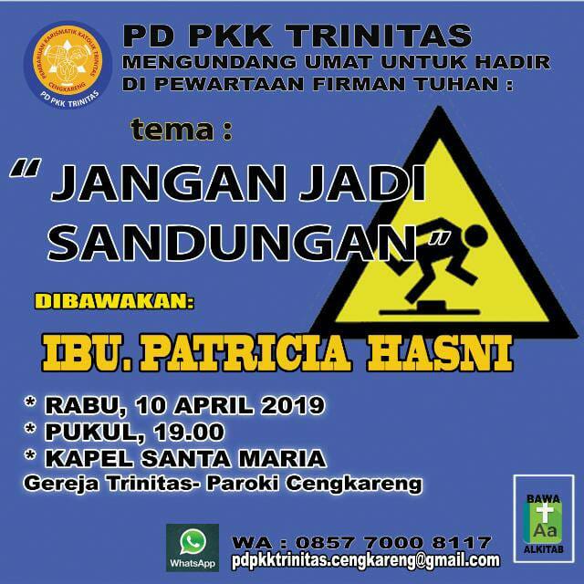 PD PKK Trinitas – Rabu, 10 April 2019