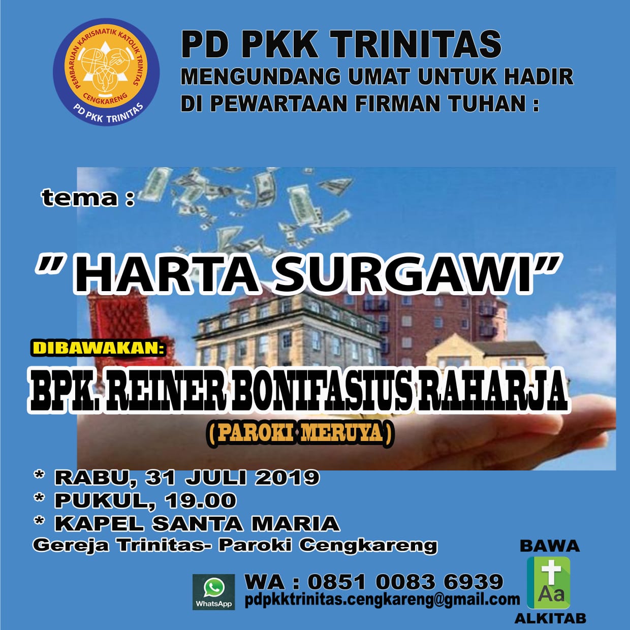 PD PKK Trinitas – Rabu, 31 Juli 2019