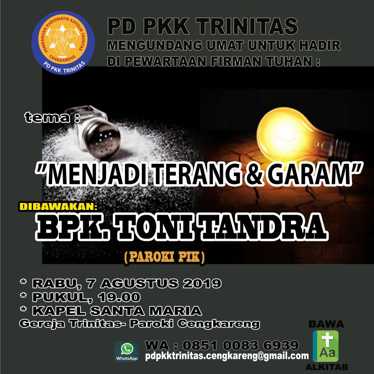 PD PKK Trinitas – Rabu, 07 Agustus 2019