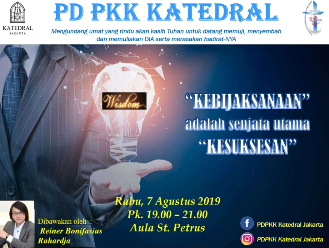 PD PKK Katedral – Rabu, 07 Agustus 2019