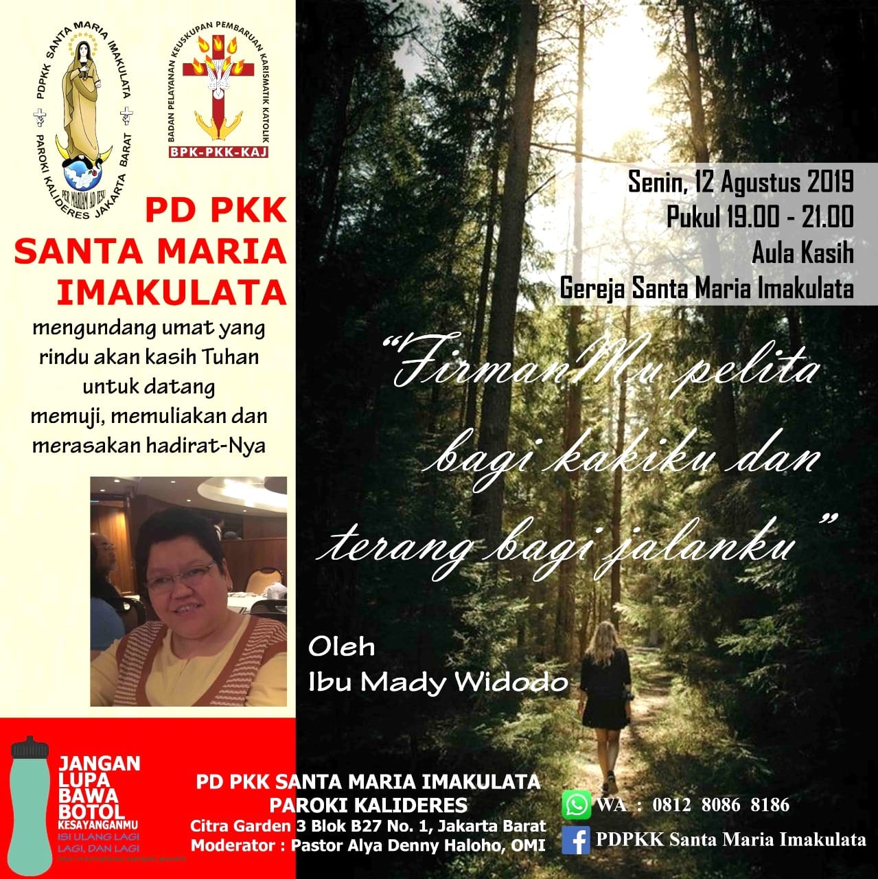 PD PKK St. Maria Imakulata – Senin, 12 Agustus 2019