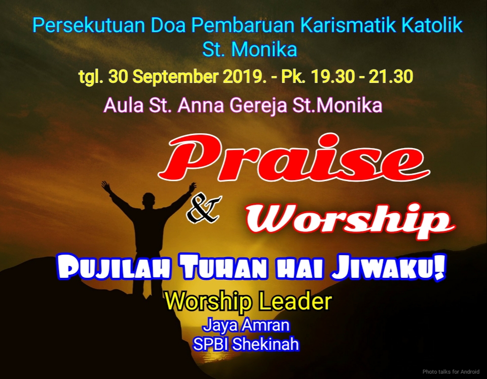 PD PKK St. Monica – Senin, 30 September 2019