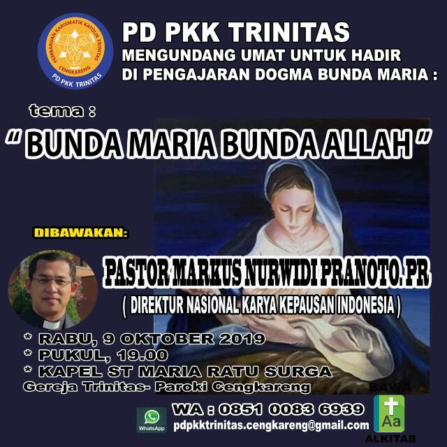 PD PKK Trinitas – Rabu, 09 Oktober 2019