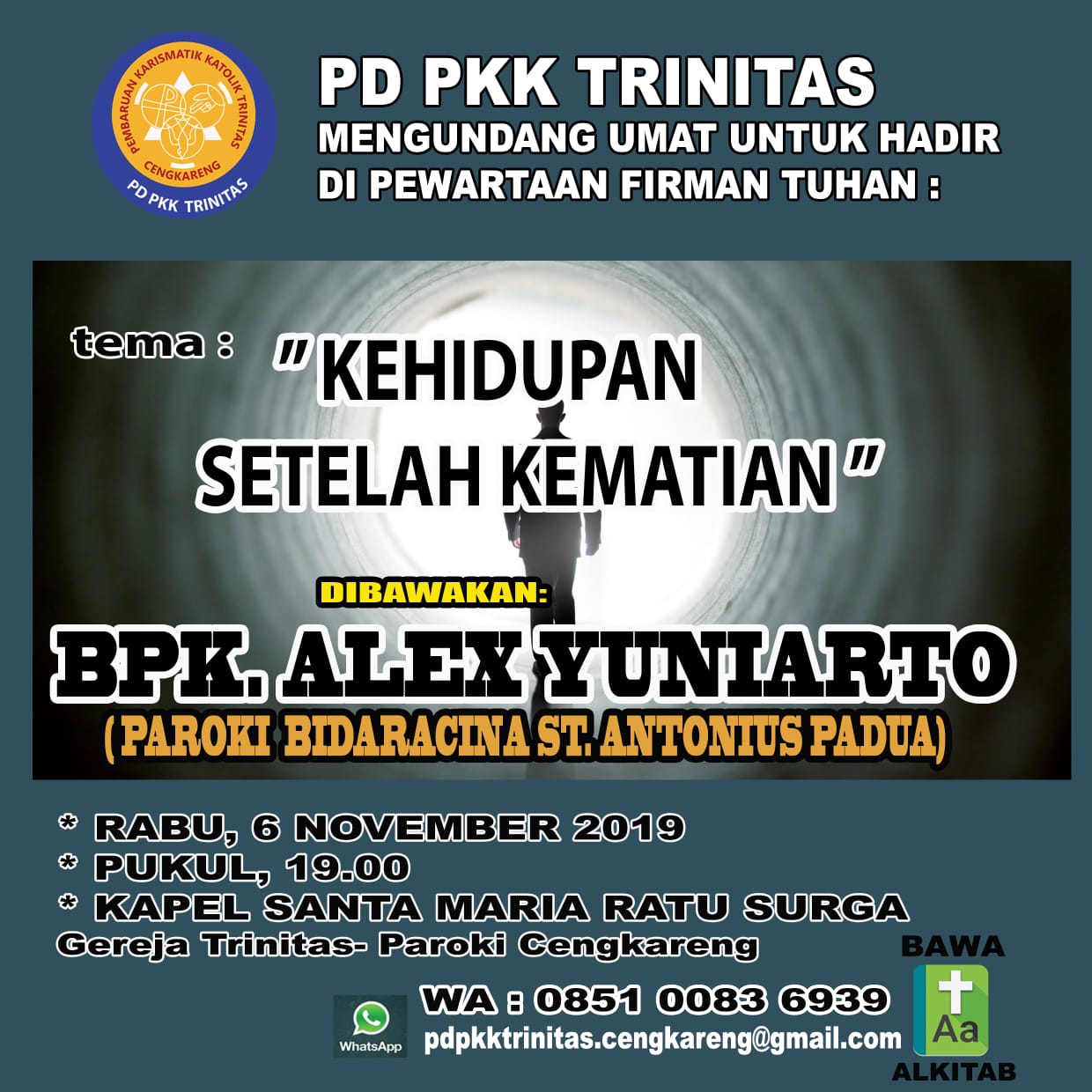 PD PKK Trinitas – Rabu, 06 November 2019