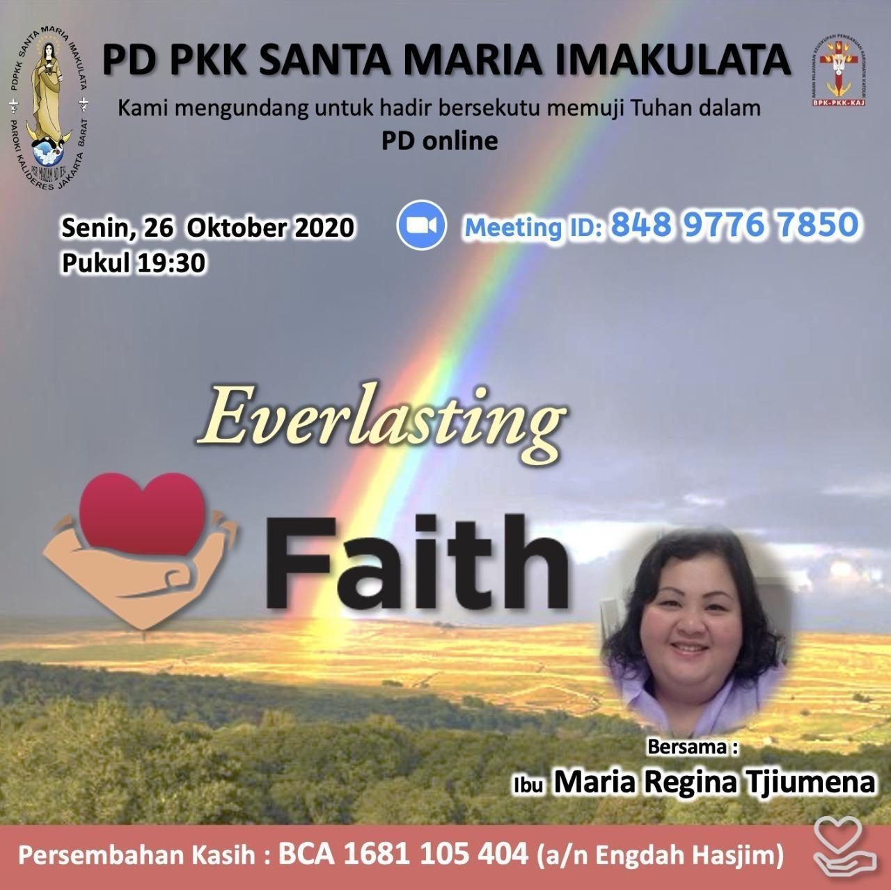 PD PKK Santa Maria Imakulata Gelar “Everlasting Faith”, 26 Oktober