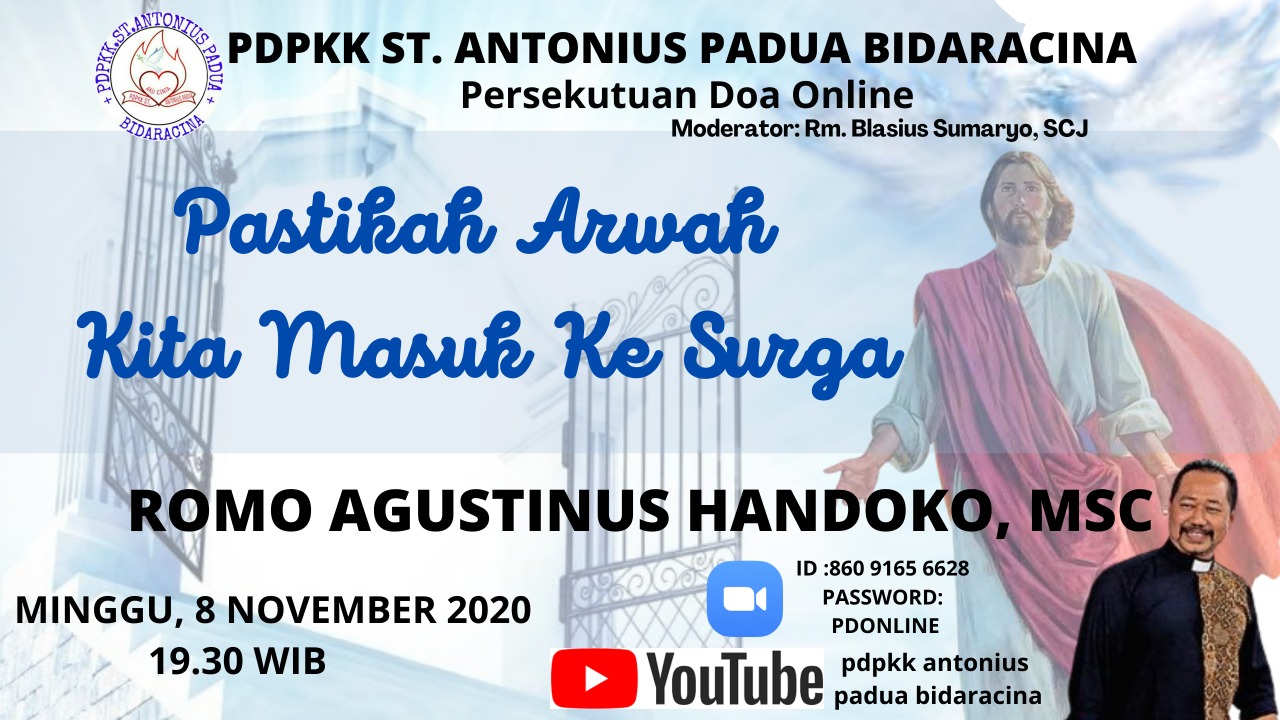 PDPKK Pastikah Arwah Kita Masuk Ke Surga – Minggu, 8 November 2020 Pukul 19.30 WIB