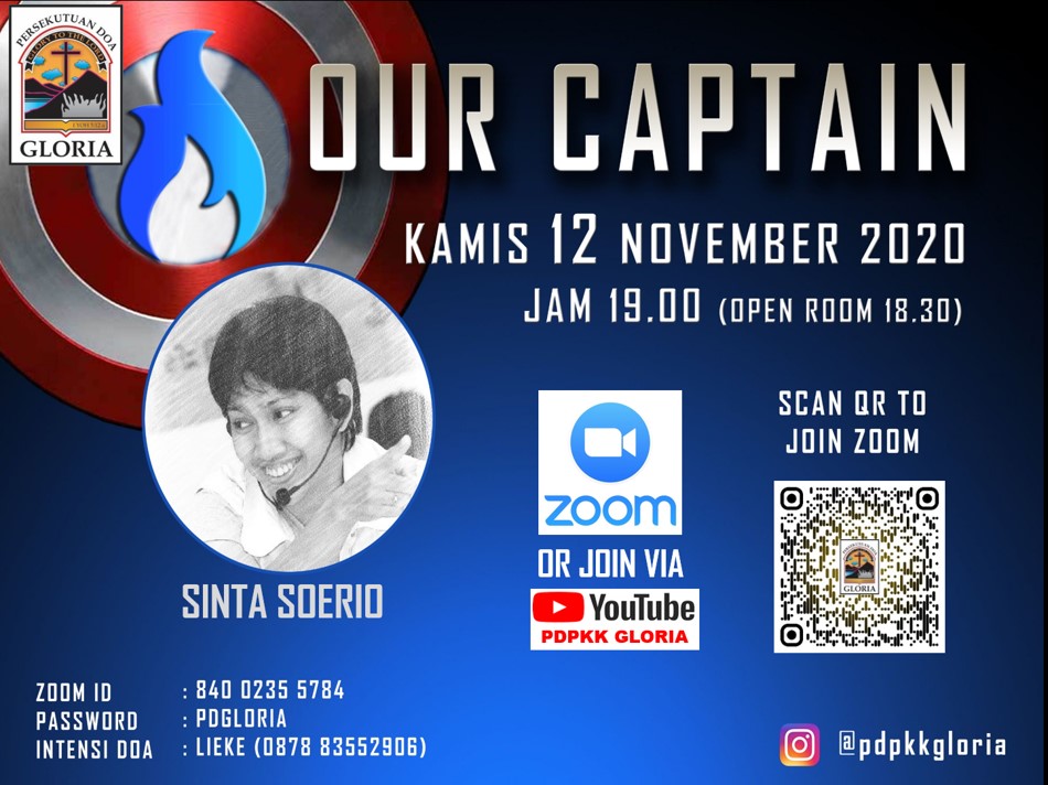 PDPKK Our Captain – Kamis, 12 November 2020 Pukul 19.00 WIB