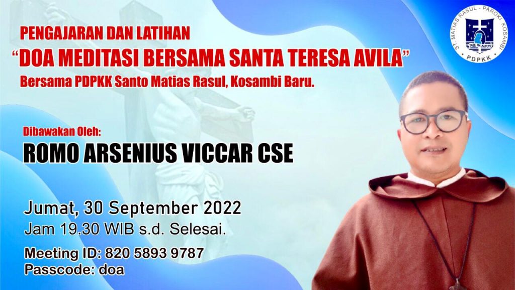 Doa Meditasi Bersama Santa Teresa Avila - BPK PKK KAJ